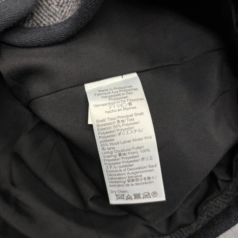 J. Crew NWT Herringbone Cropped Blazer Jacket Heathered‎ Grey Size 12P Career